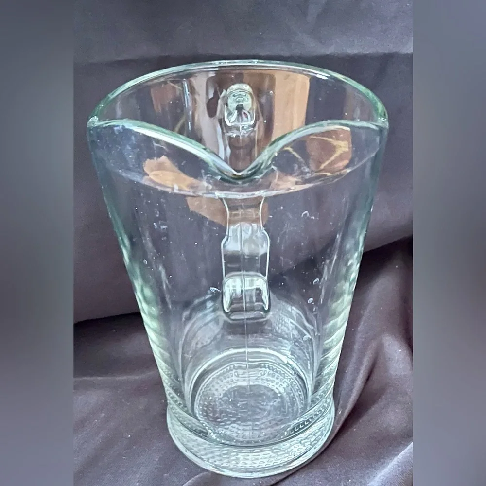 Vintage Libbey 5260 Heavy Clear Glass Pitcher 60 oz Root Beer Water Jug Barware